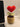 Heart crush floral pot