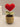 Heart crush floral pot